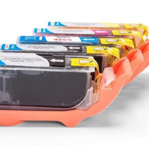 Alternativ zu Canon 4540B001 / CLI-526BK  Tinten Spar-Set (Foto Schwarz, Schwarz, Cyan, Magenta, Gelb, Grau))